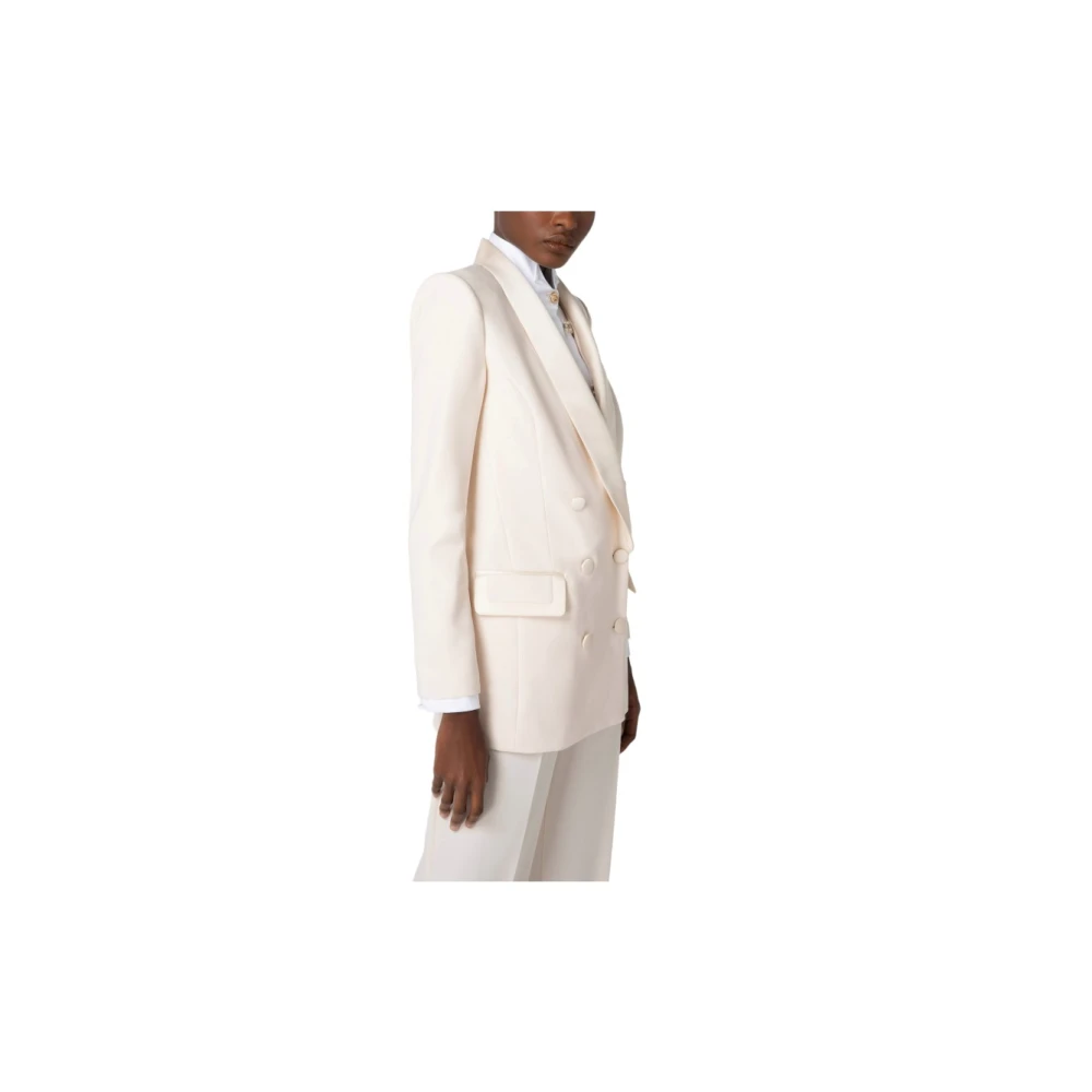 Elisabetta Franchi Elegante Jas White Dames