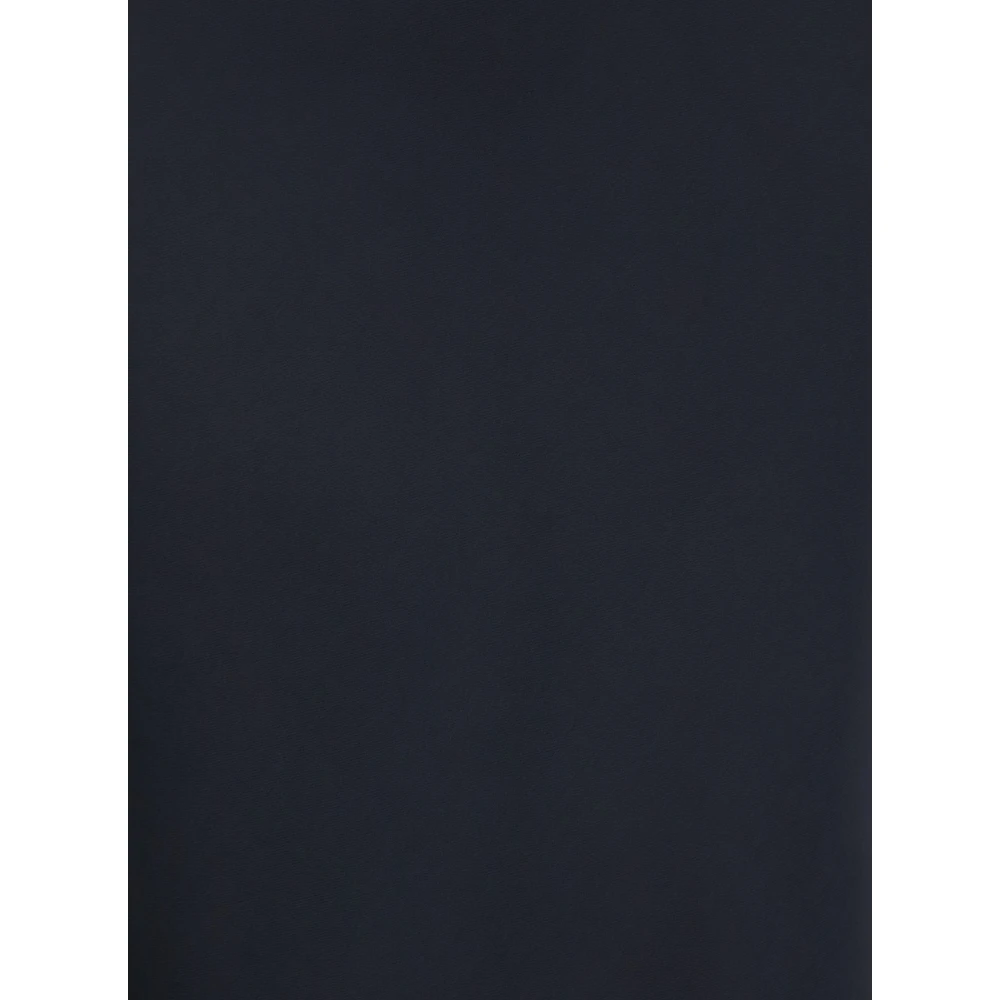 Plain Units Blauwe Lange Rok met Volant Detail Blue Dames
