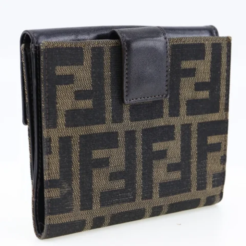 Fendi Vintage Pre-owned Canvas wallets Brown Dames