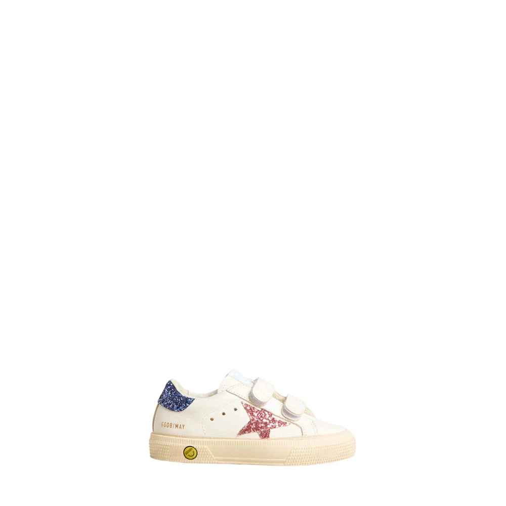 Golden Goose Barn Glitter Sneakers med Smiley Detalj White, Flicka