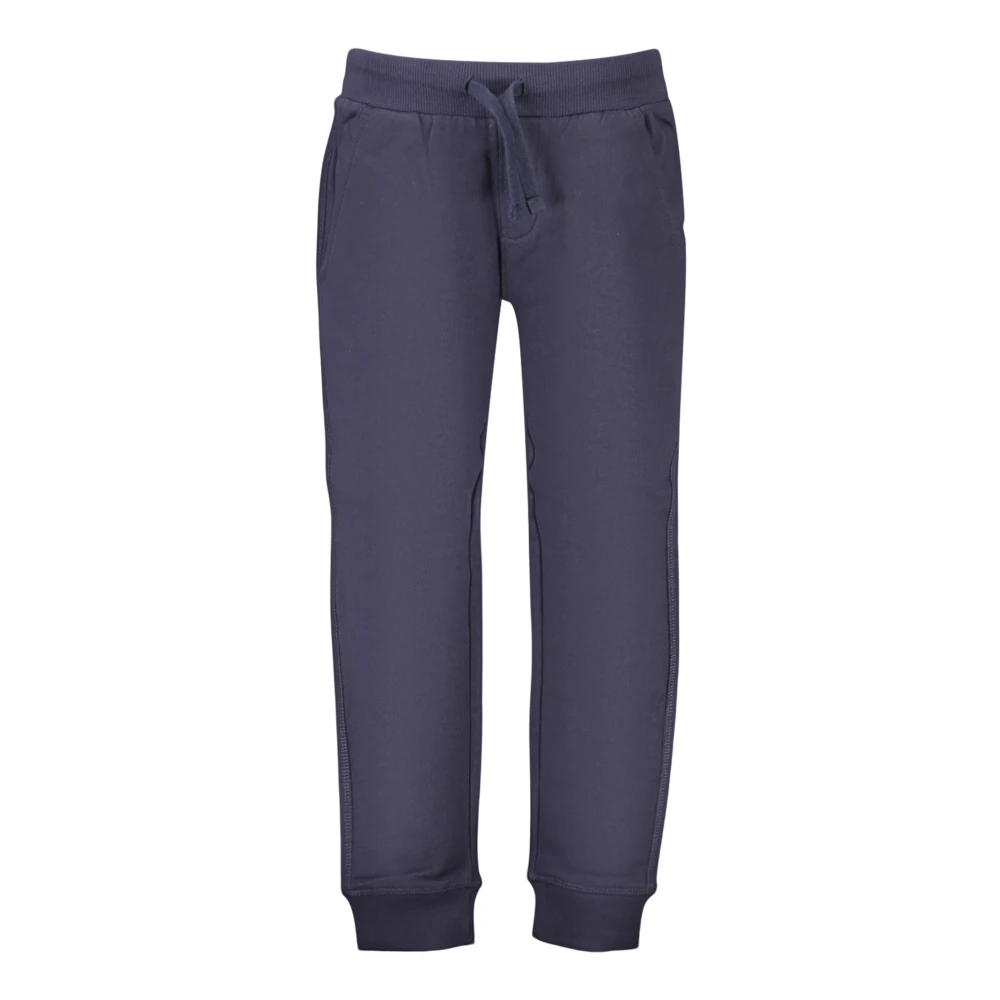 North Sails Blue Sweatpants, Unisex, 6 Y, Joggers With Logo Patch