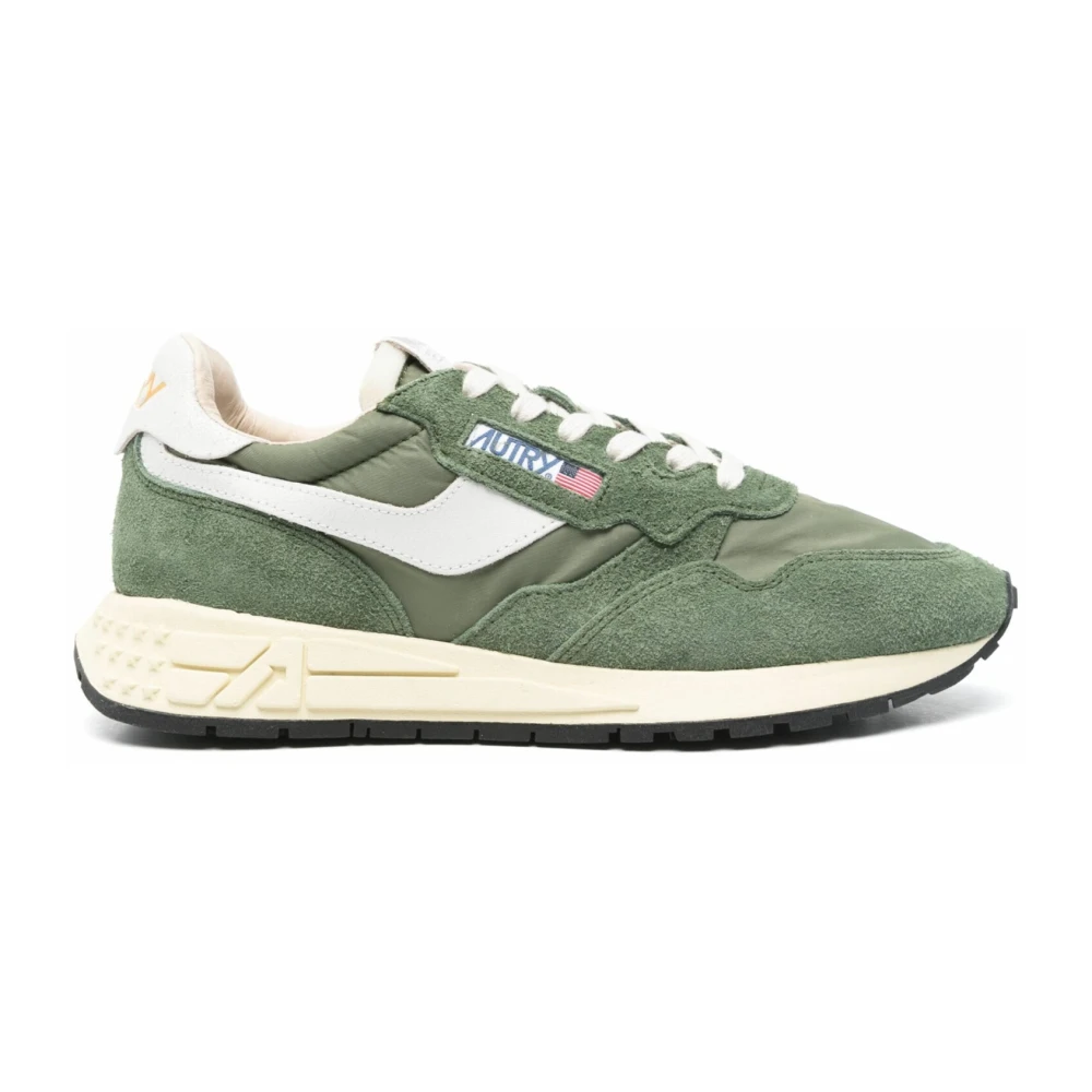 Autry Flexibele hardloopsneaker in khaki Green Heren