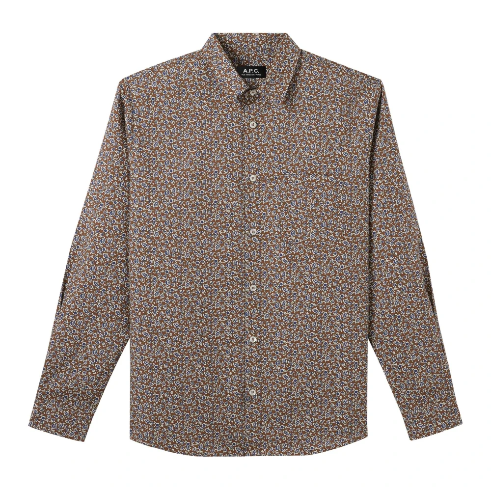 A.p.c. Men's Brown Stylish Casual Shirt