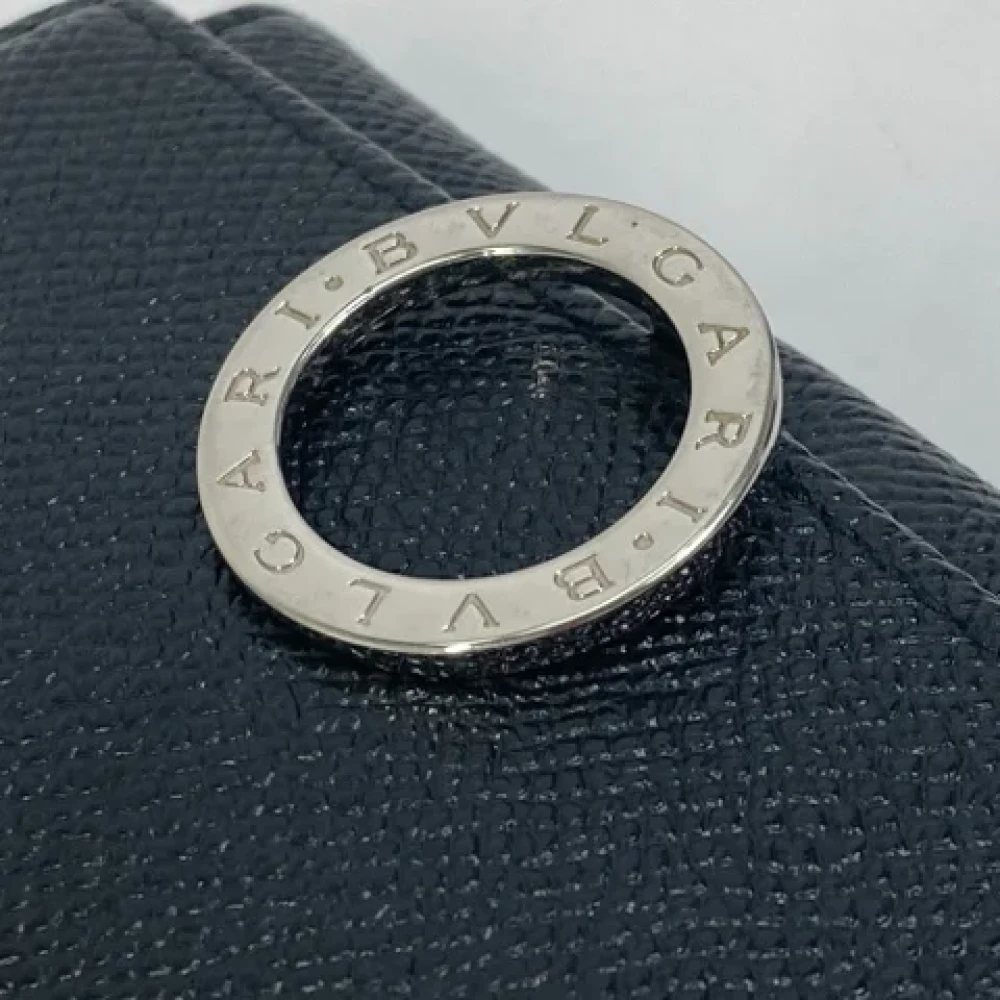 Bvlgari Vintage Pre-owned Leather key-holders Black Heren