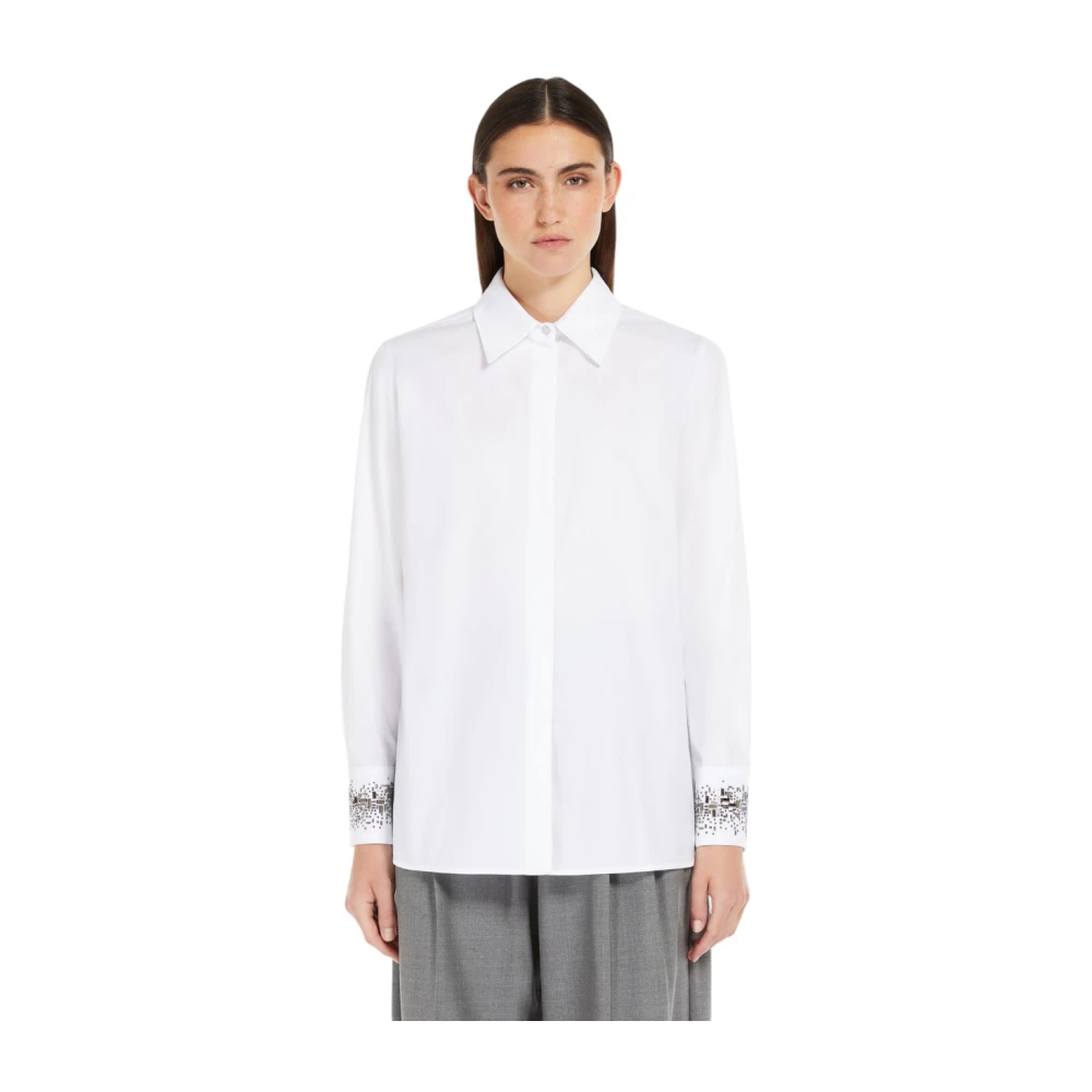 Max Mara Studio Stijlvolle Shirt voor Vrouwen White Dames