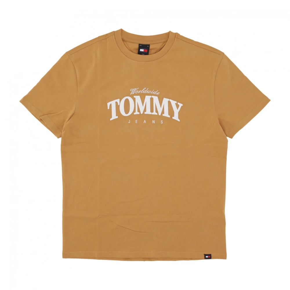 Tommy Hilfiger Regular Varsity Luxe Tee Alchemy Yellow Heren