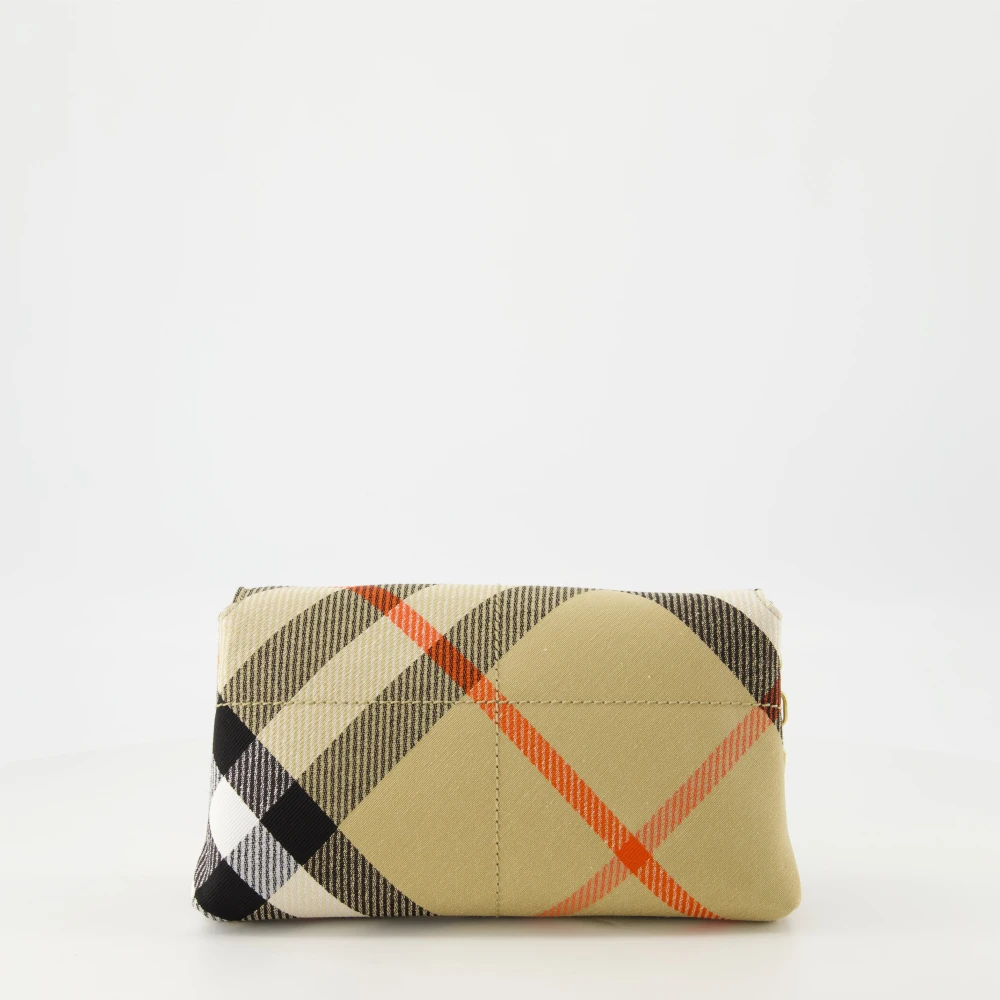 Burberry Vintage Check Mini Snap Tas Beige Dames