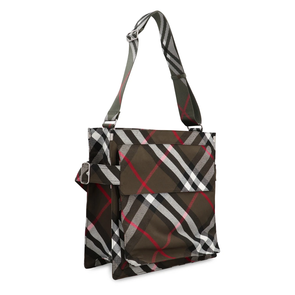 Burberry Stijlvolle Trench Tote Tas Green Heren