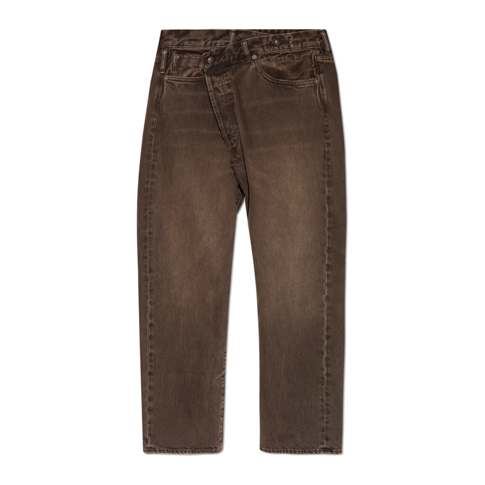 R13 Jeans met logo Brown Dames