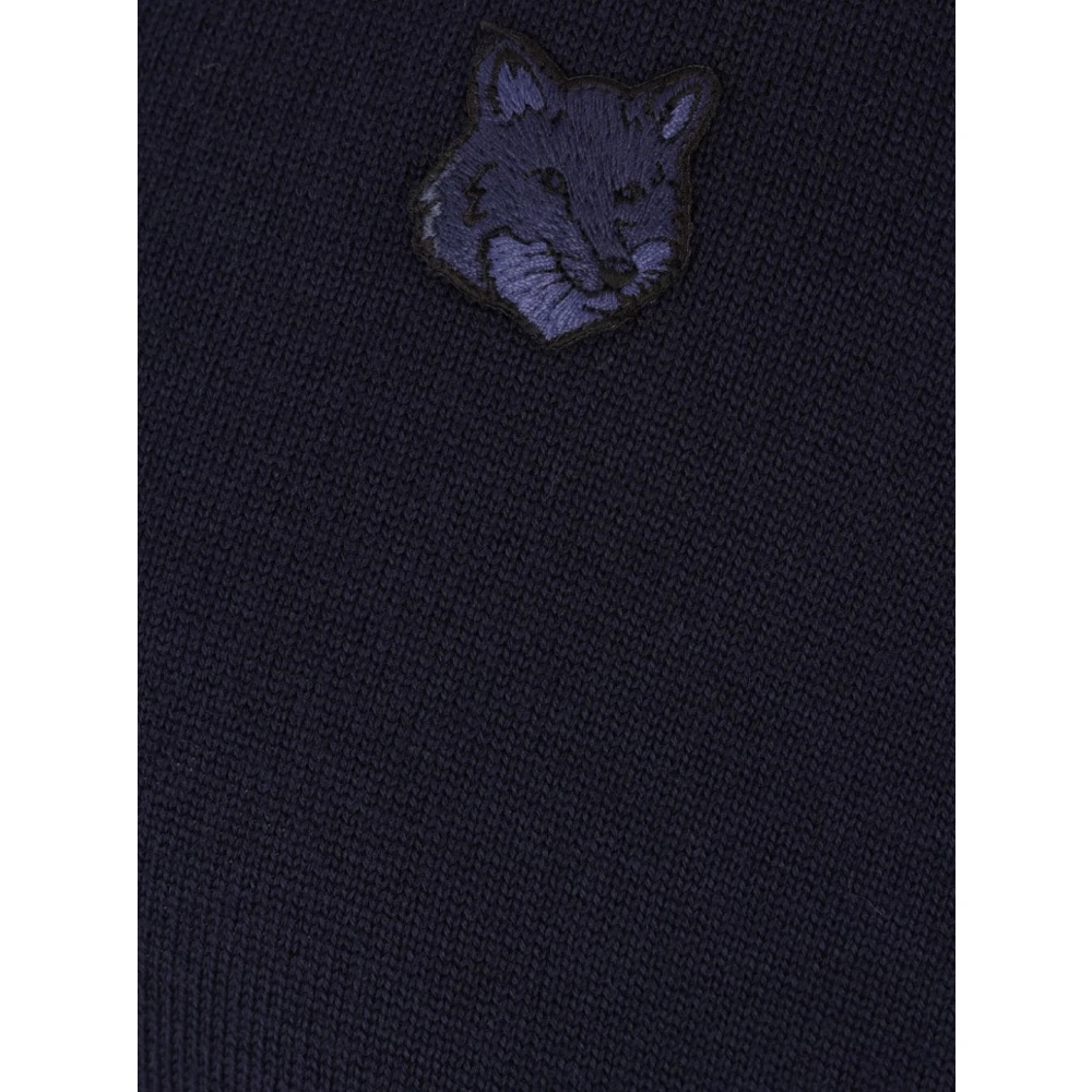 Maison Kitsuné Blauwe Trui voor Stijlvolle Look Blue Heren