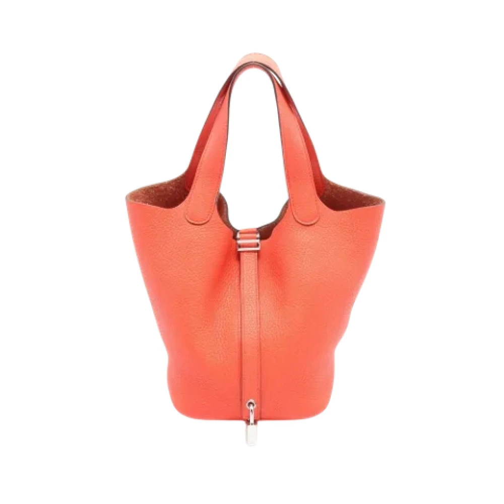 Hermès Vintage Pre-owned Leather handbags Pink Dames
