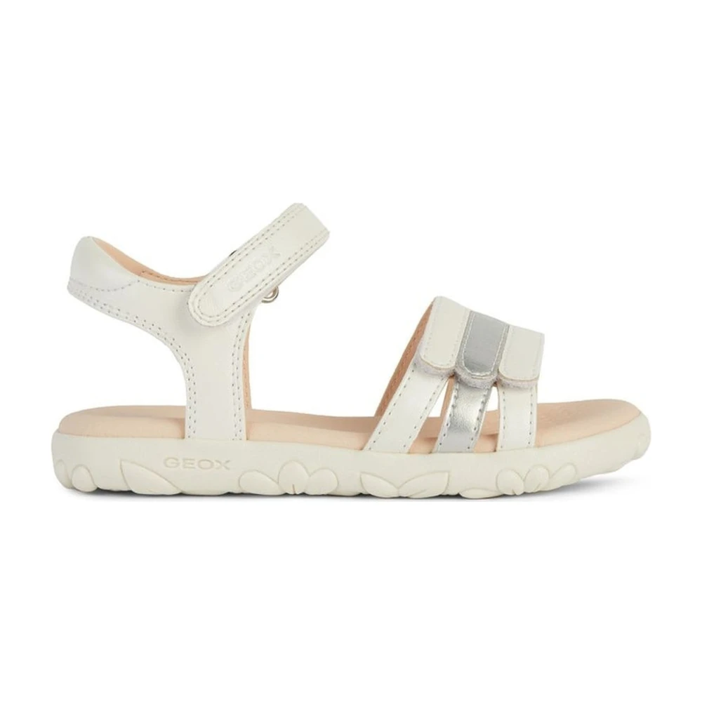Geox Girls White Haiti Sandals For - Kids Sandals - 28 Eu - Kids