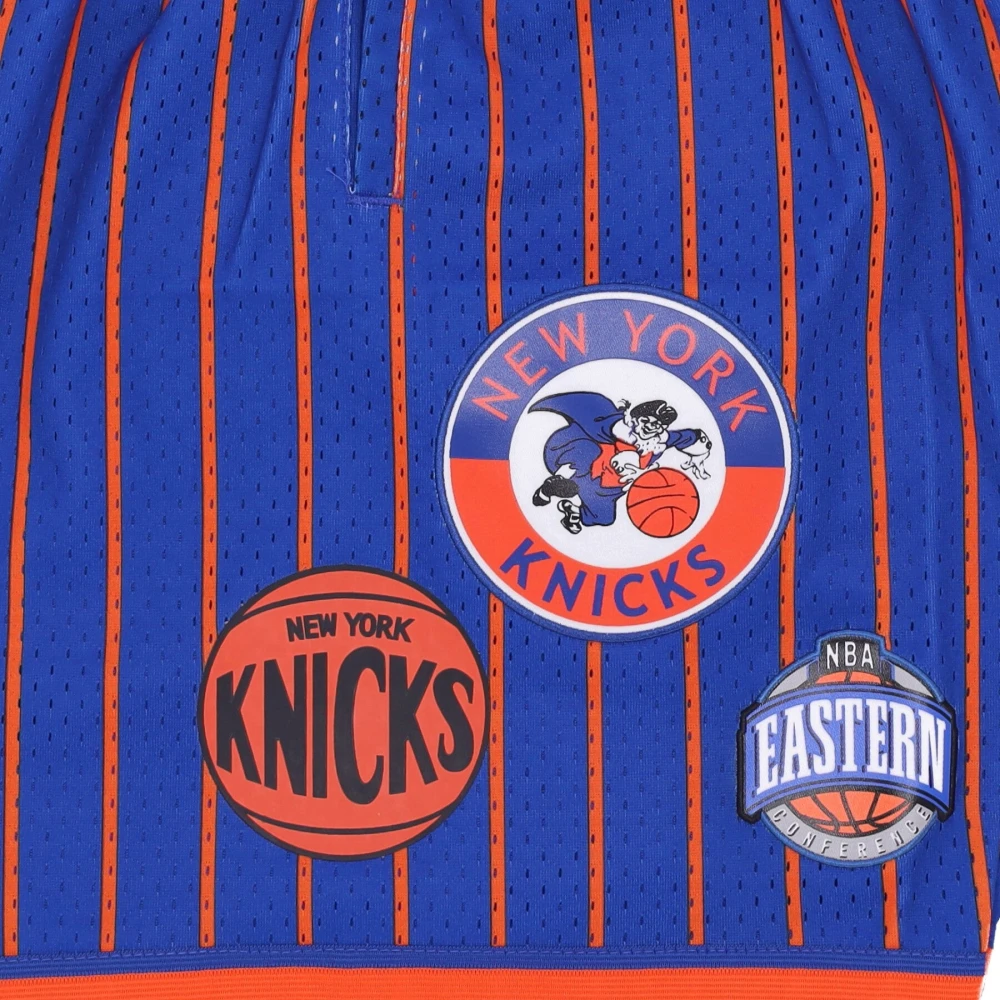 Mitchell & Ness NBA Thuisstad Mesh Basketbalshorts Blue Heren
