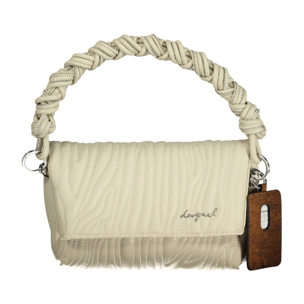 Desigual Donna Bianco Borse, Taglia Unica, New,