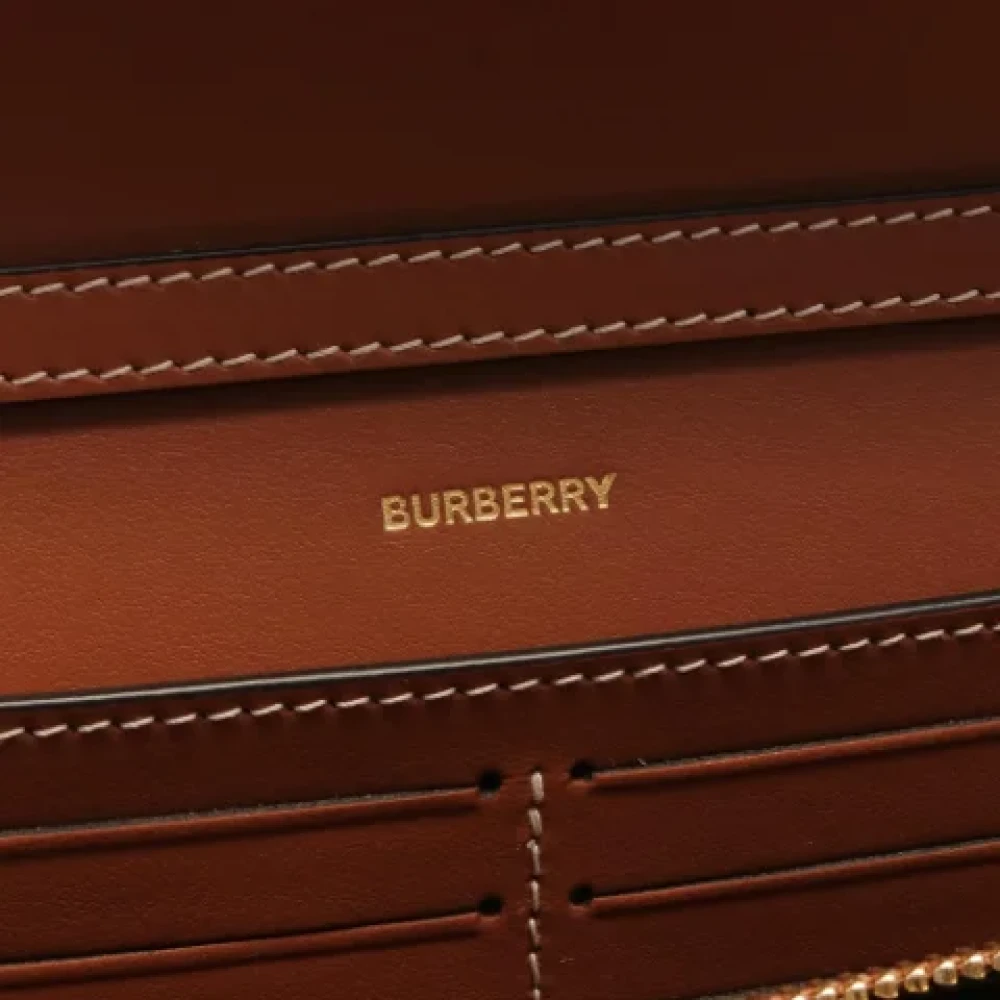 Burberry Vintage Pre-owned Canvas shoulder-bags Brown Dames