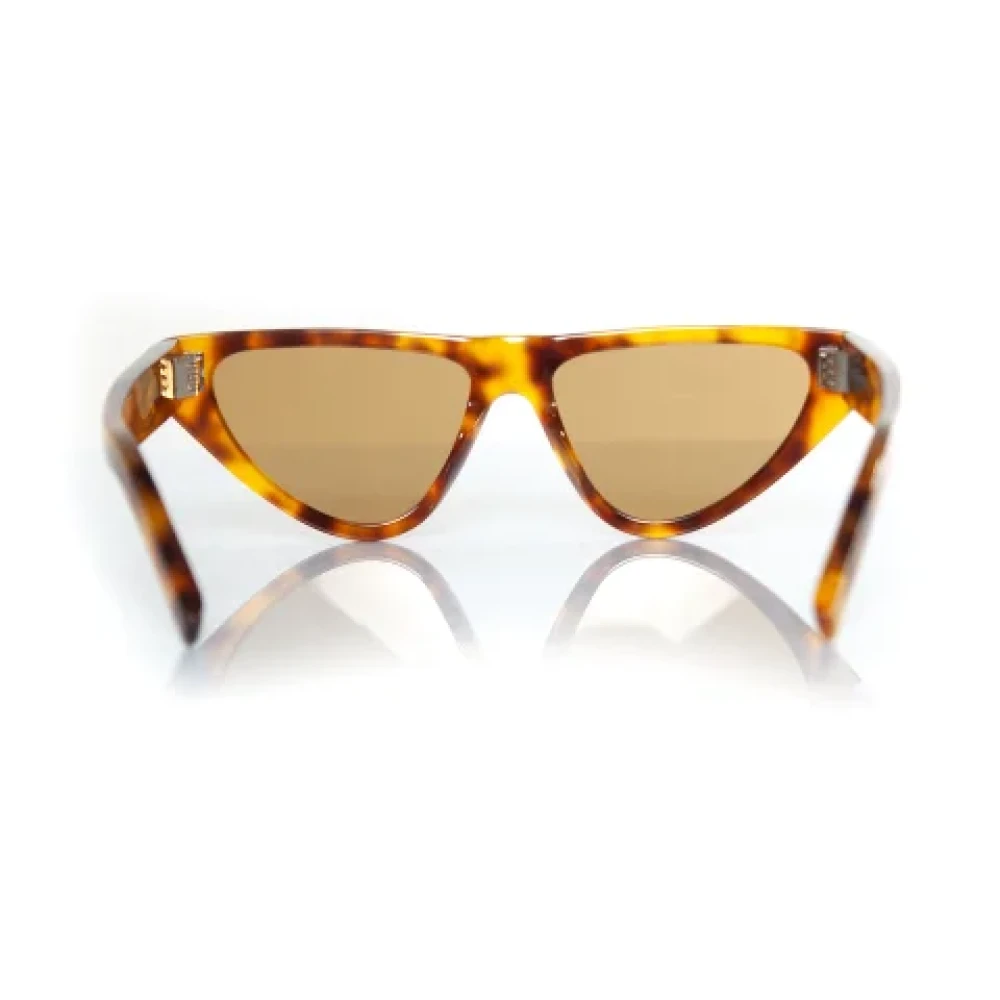 Yves Saint Laurent Vintage Pre-owned Fabric sunglasses Brown Dames