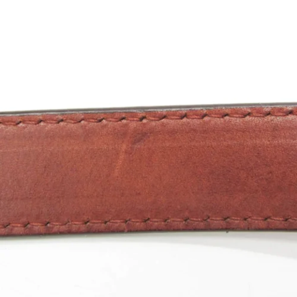 Yves Saint Laurent Vintage Pre-owned Leather shoulder-bags Brown Dames