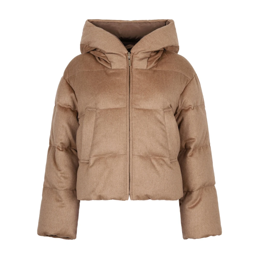 Max Mara Zand Bruin Kamelenhaar Jas Brown Dames