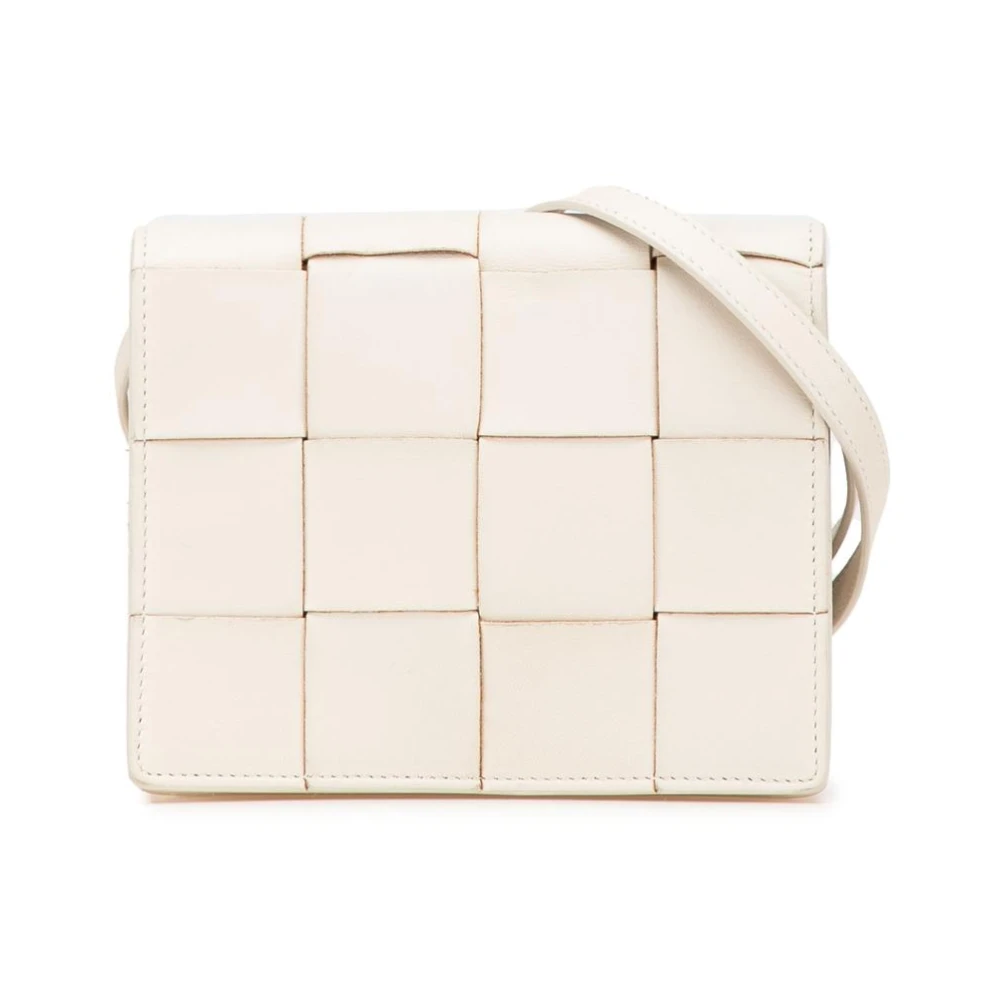 Gebrauchte Kassette Intrecciato Leder Umhängetasche - Bottega Veneta Vintage - Modalova