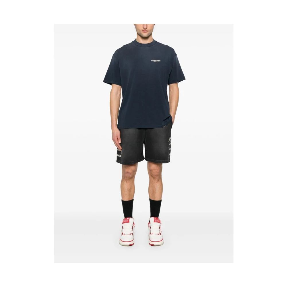 Represent T-shirt met ronde hals Blue Heren