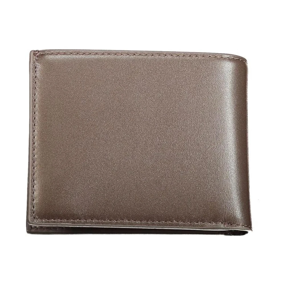 Calvin Klein Leren portemonnee met RFID-blokkering Brown Heren