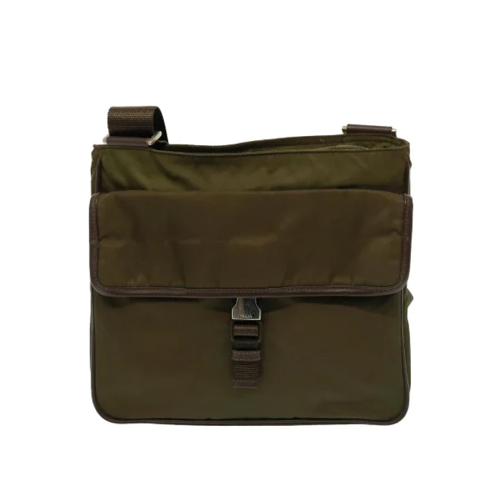 Prada Vintage Pre-owned Fabric prada-bags Brown Dames