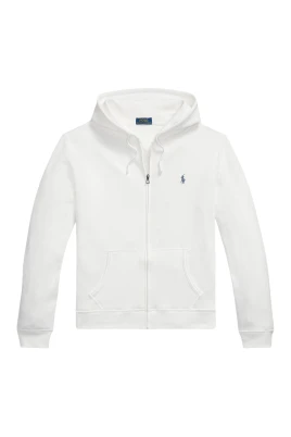 Hel dragkedja sweatshirt med logotyp