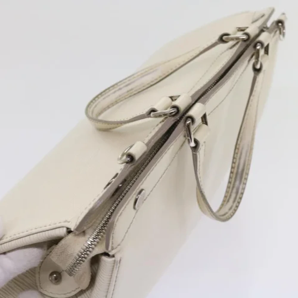 Louis Vuitton Vintage Pre-owned Leather handbags Beige Dames