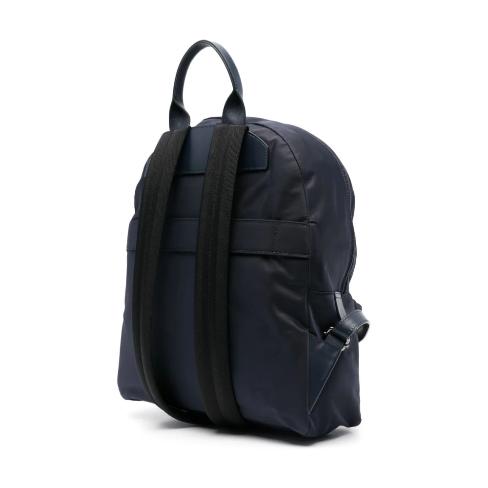 Kiton Blauwe Rugzak met Ritssluiting Blue Heren