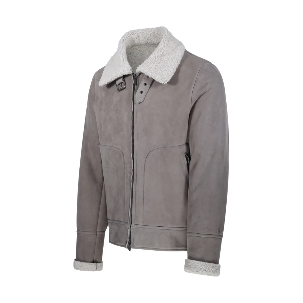 Salvatore Santoro Grijze Witte Jas voor Stijlvolle Look Gray Heren