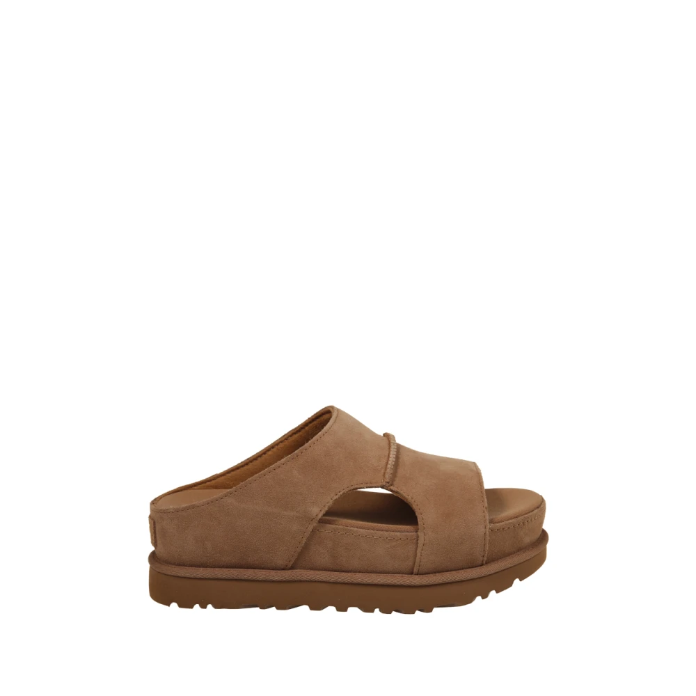 Ugg Women's Brown Sliders, 7 Uk, Goldenstar Hi Cutout Slide