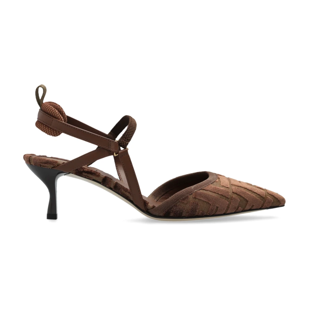 Fendi Vrouw Bruin Schoenen Dames, 36 Eu, Katoen, Colibrì Lite