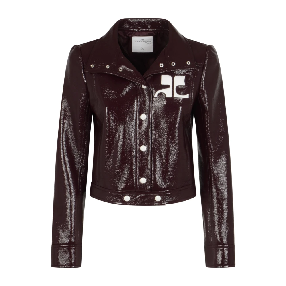 Courrèges - Reedition Vinyl Jacket - Jackets - Mujer - Púrpura - S