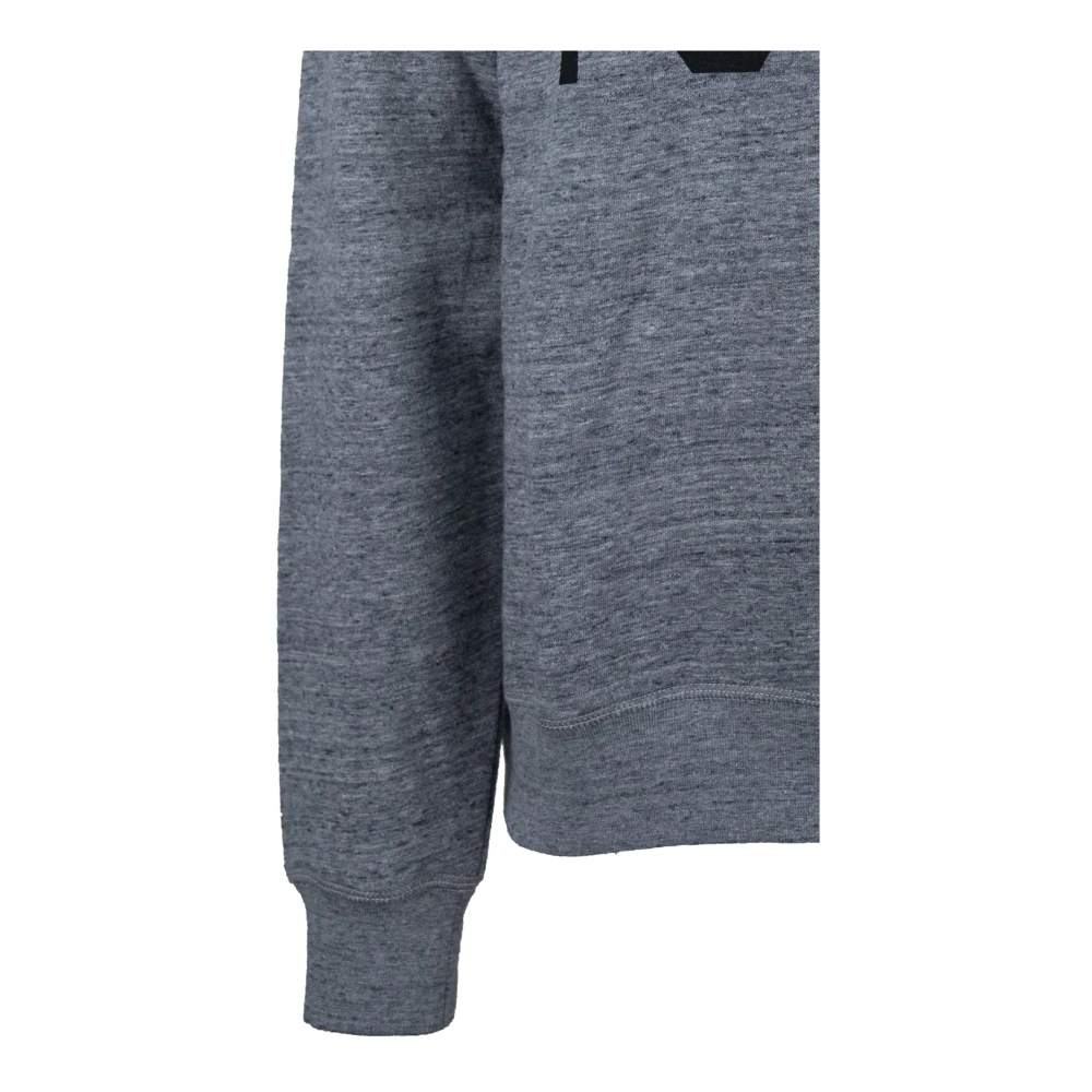 Dsquared2 Heren hoodie met veter Gray Heren