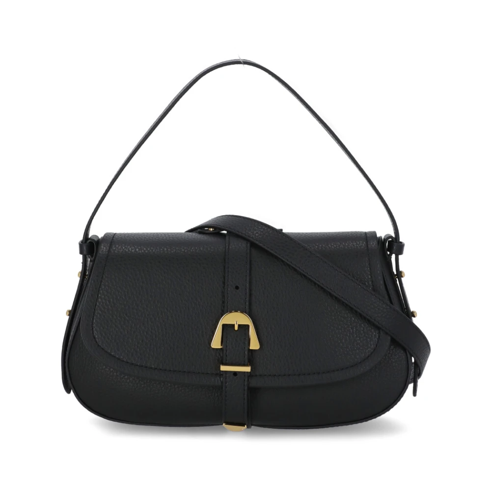 Coccinelle Crossbody bags Magalu Schwarze Leder Handtasche E1PDF1 in zwart