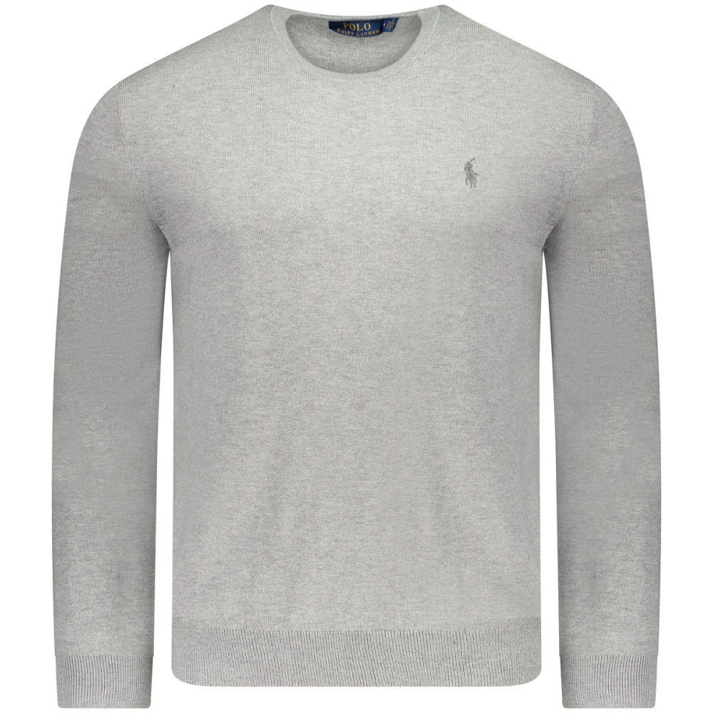 Polo Ralph Lauren Grå Polo Tröja från Fw23 Kollektionen Gray, Herr