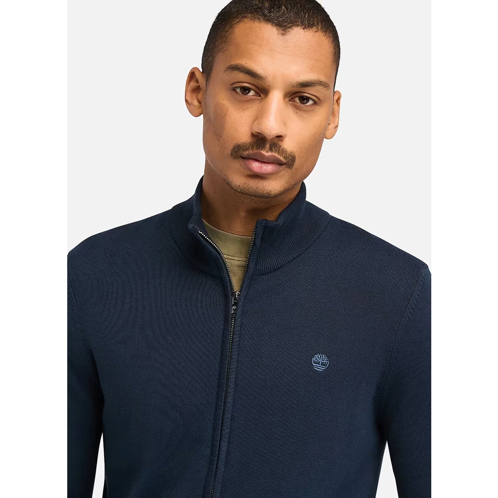 Timberland River Full Zip Sweater Blue Heren