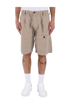 linen-cargo-shorts-with-elastic-waist