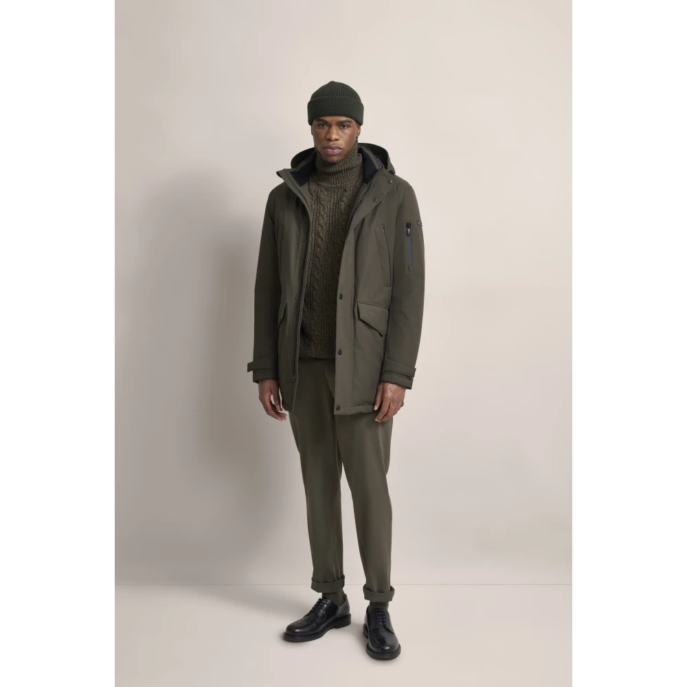 Bugatti Sportieve Parka met Afneembare Capuchon Green Heren
