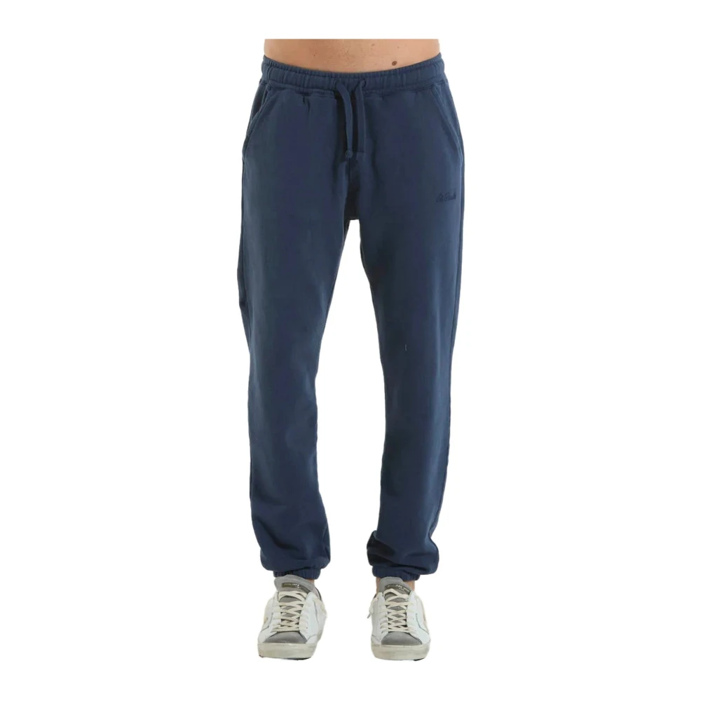 MC2 Saint Barth Katoenen broek met stijl Bolt010 Blue Heren