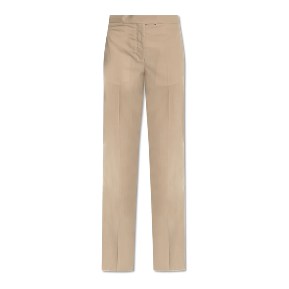 Salvatore Ferragamo Wollen broek Beige Dames