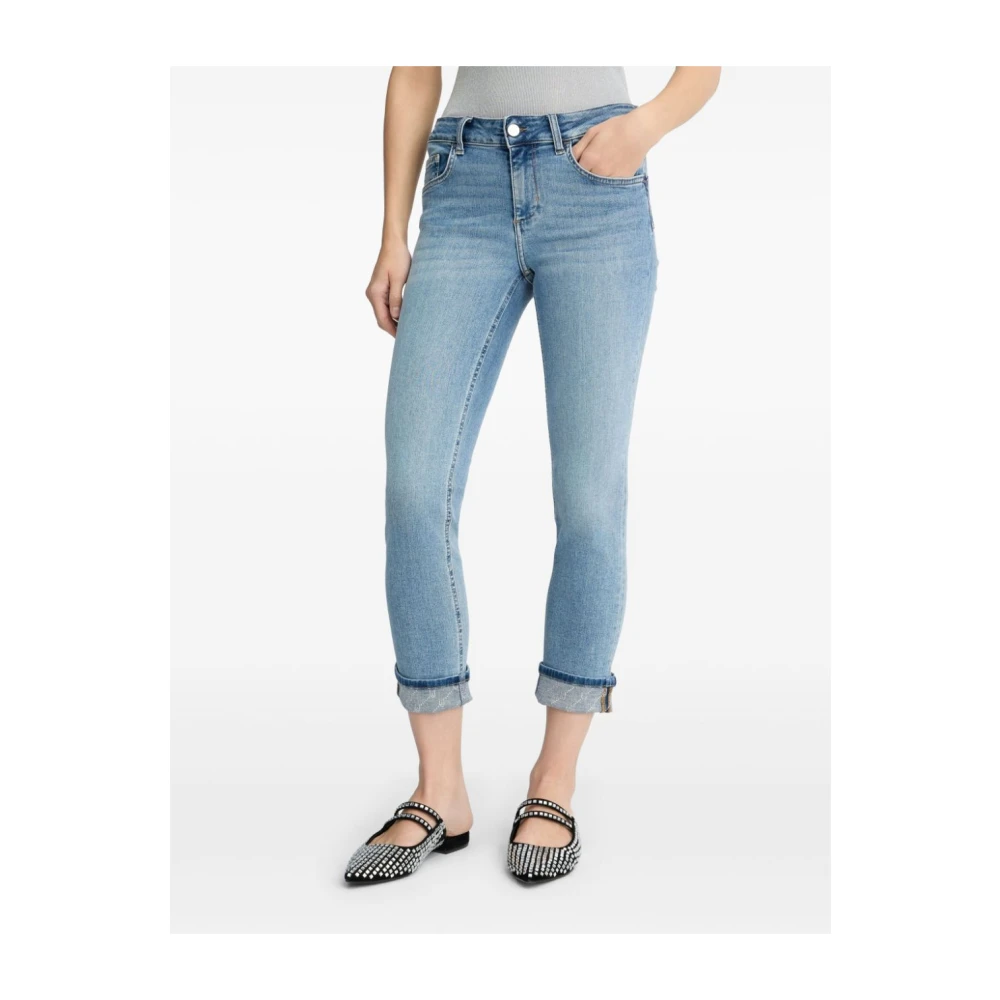 Liu Jo Blauwe Denim Jeans met Ritssluiting Blue Dames