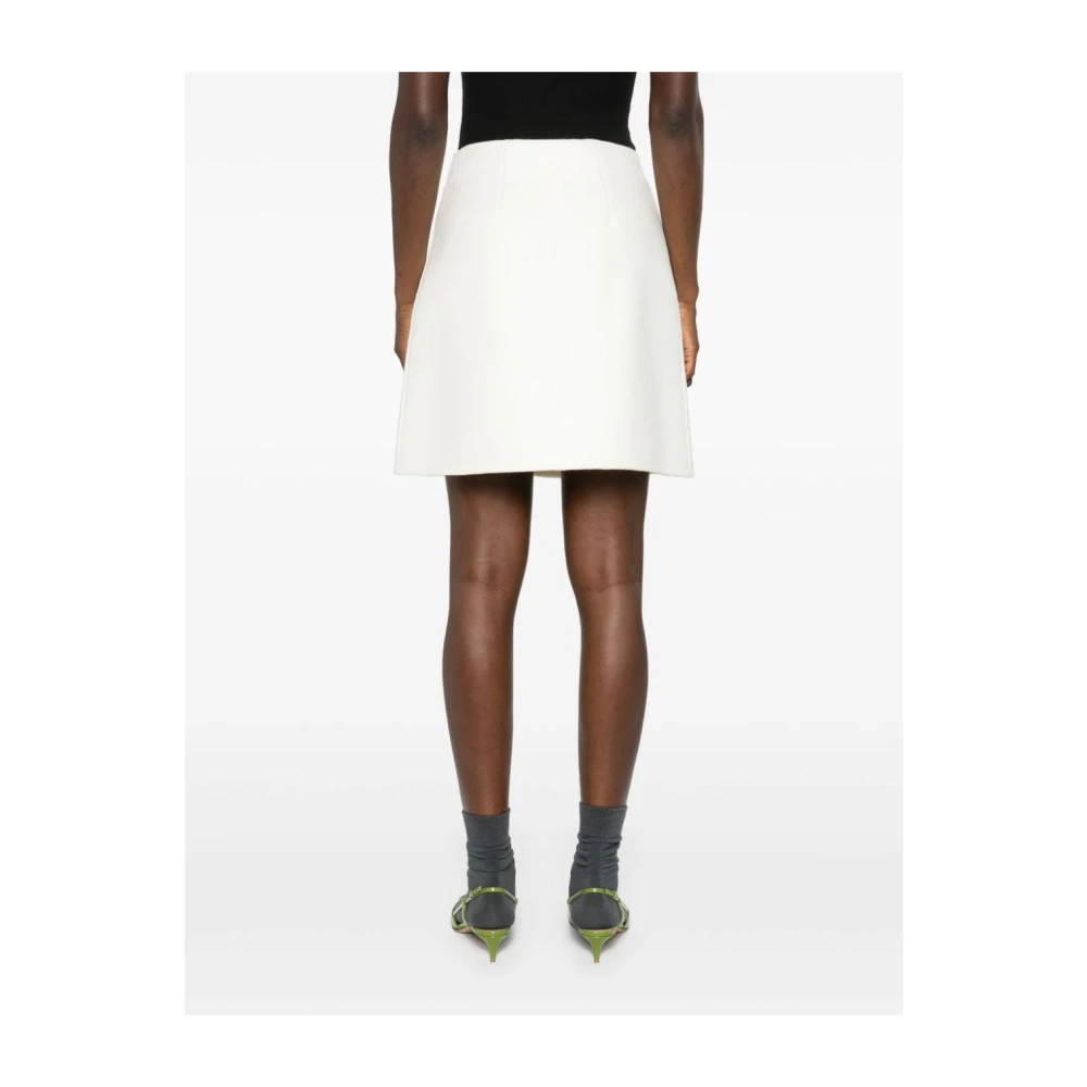 Ermanno Scervino Bloemenapplicatie Witte Rok White Dames