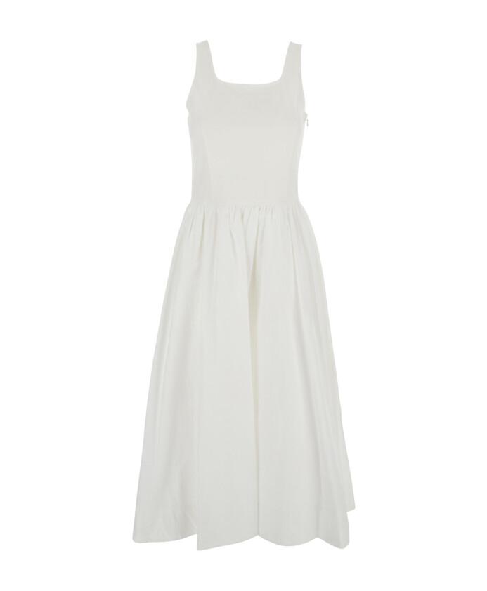 robe-blanche-avec-jupe-evasee