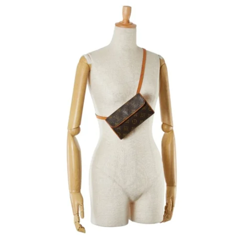 Louis Vuitton Vintage Pre-owned Canvas clutches Brown Dames