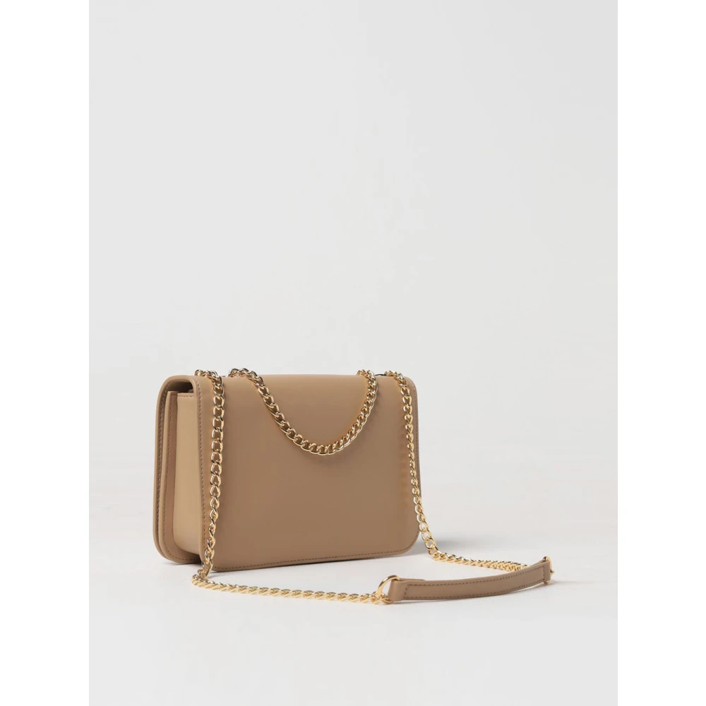 Love Moschino Stijlvolle Ivoor Schoudertas Beige Dames
