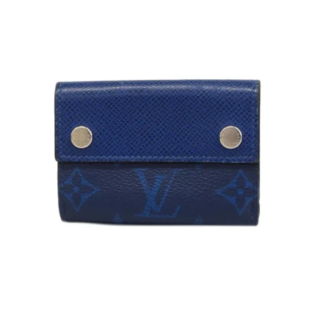 Louis Vuitton Vintage Pre-owned Canvas wallets Blue Heren