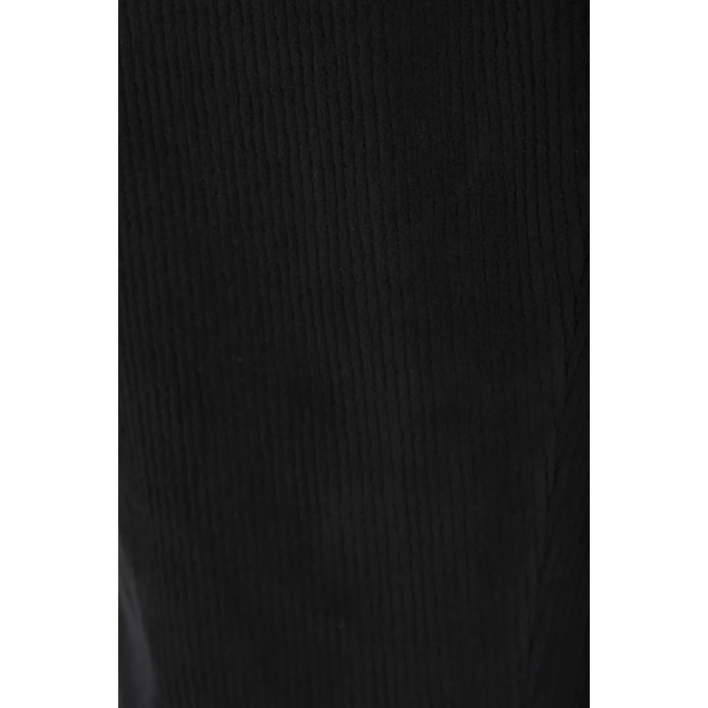 Bally Zwarte Corduroy Rechte Pijp Broek Black Heren