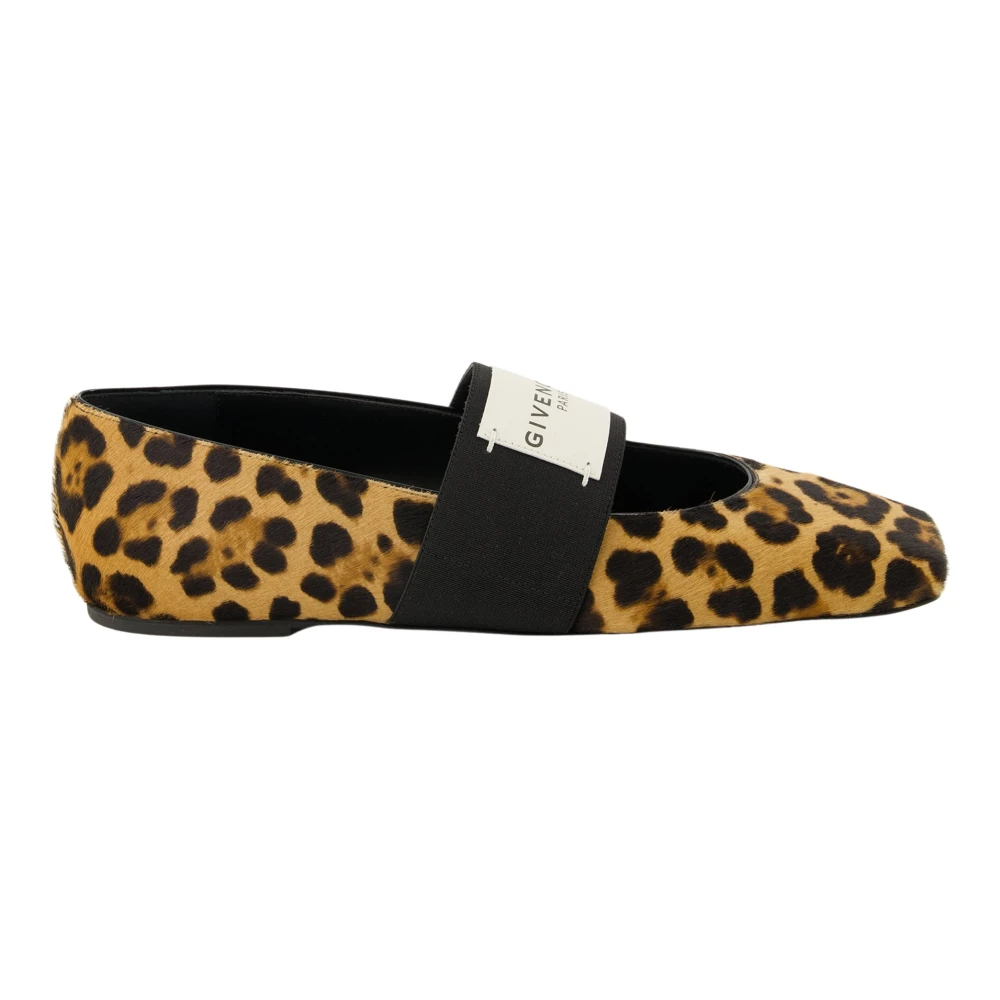 Givenchy Brun Sliced Square Ballerinas