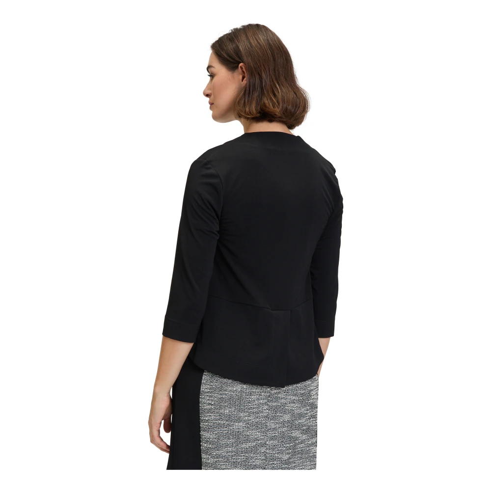 Vera Mont Elegante Jerseyjasje 3 4 Mouw Black Dames